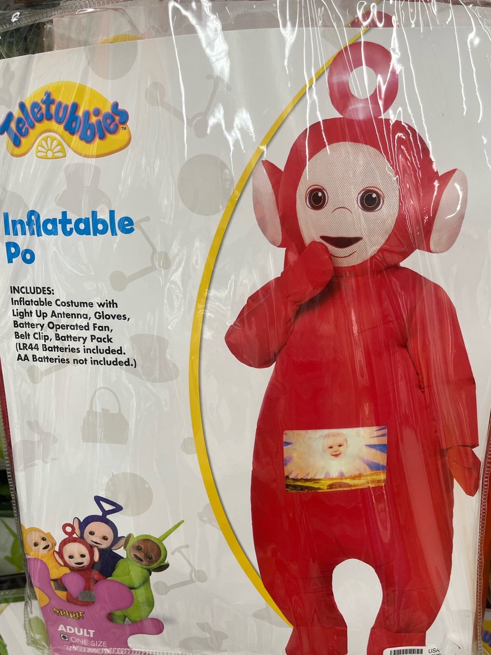Teletubbies Po inflatable costume adult one size new